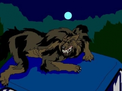 Werewolf on a Car